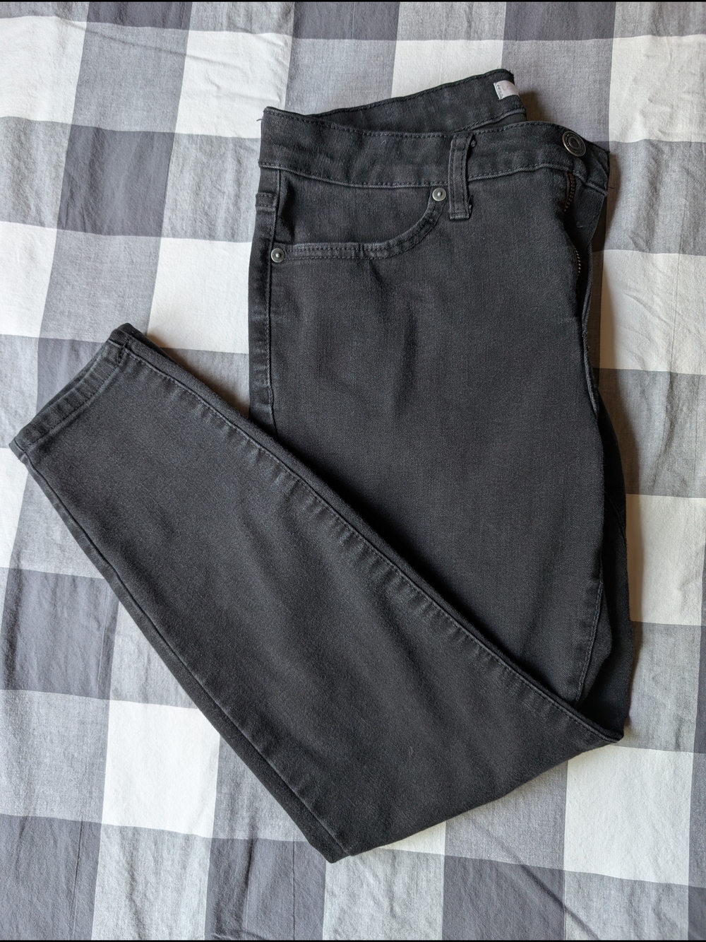 LC Lauren Conrad Black Super Skinny Mid-rise Jeans